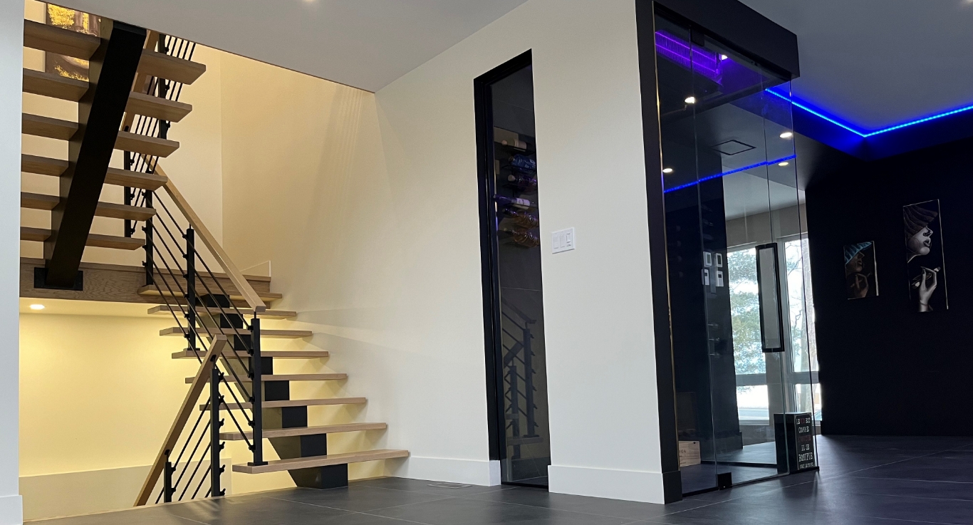 escalier intérieur pour la Rive-sud