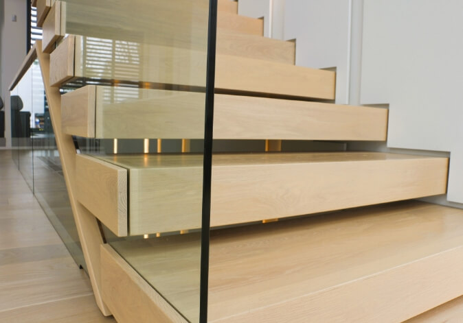 escalier intérieur de la Rive-sud